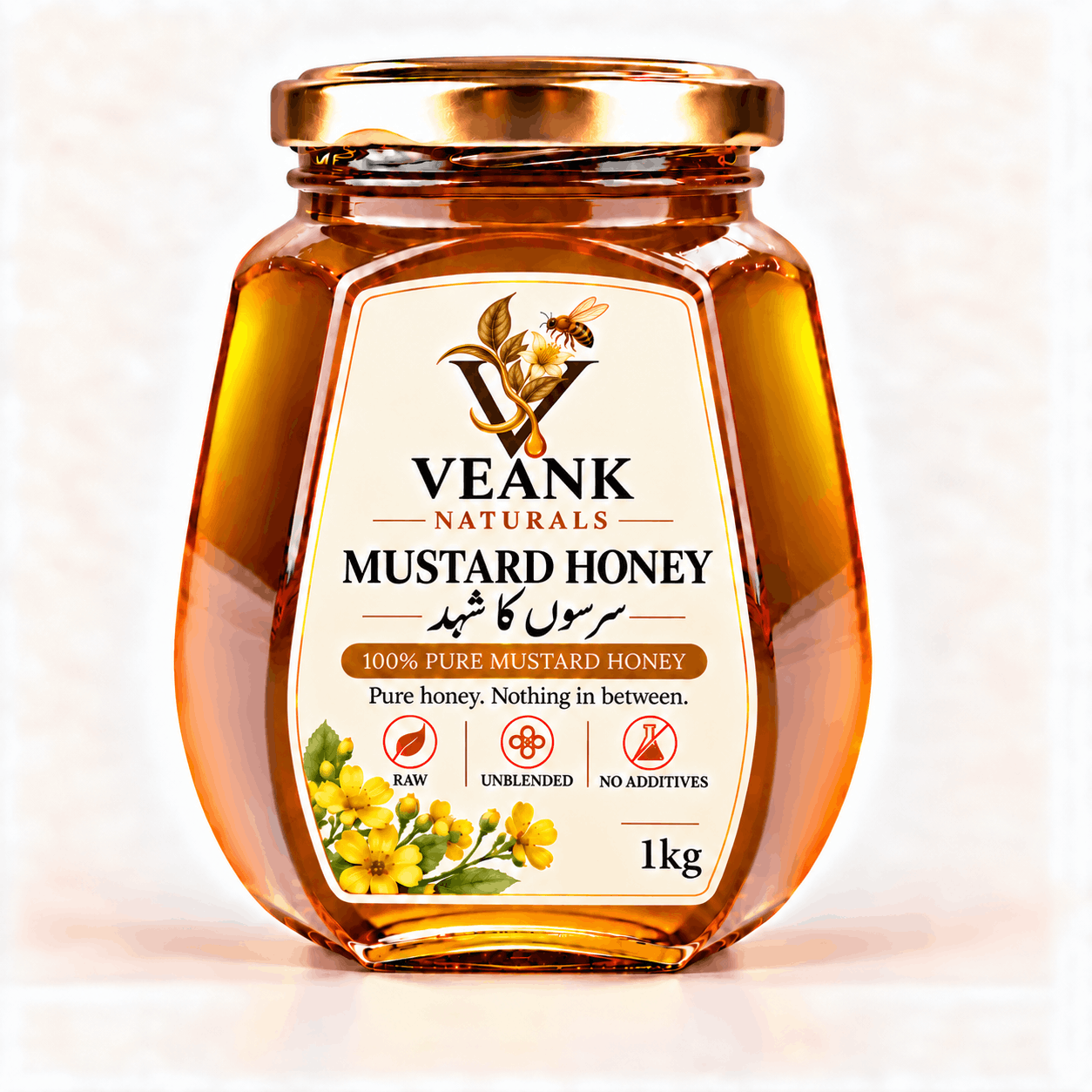 Mustard (Sarson) Honey – Original Jar