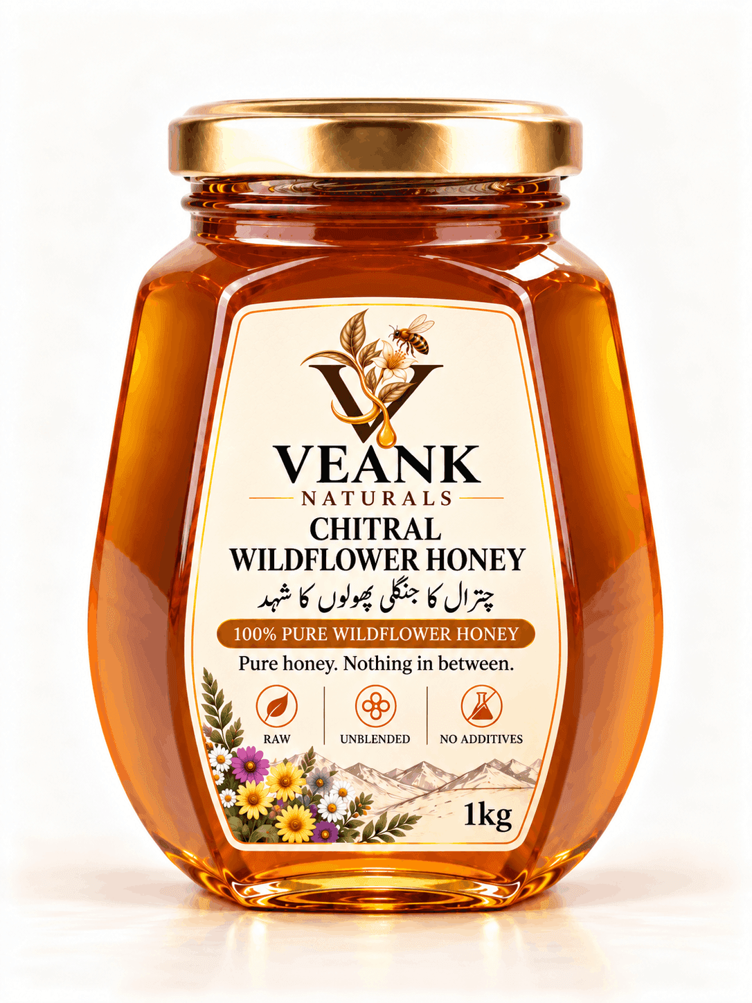 Chitral Wildflower Honey – Selected Jar