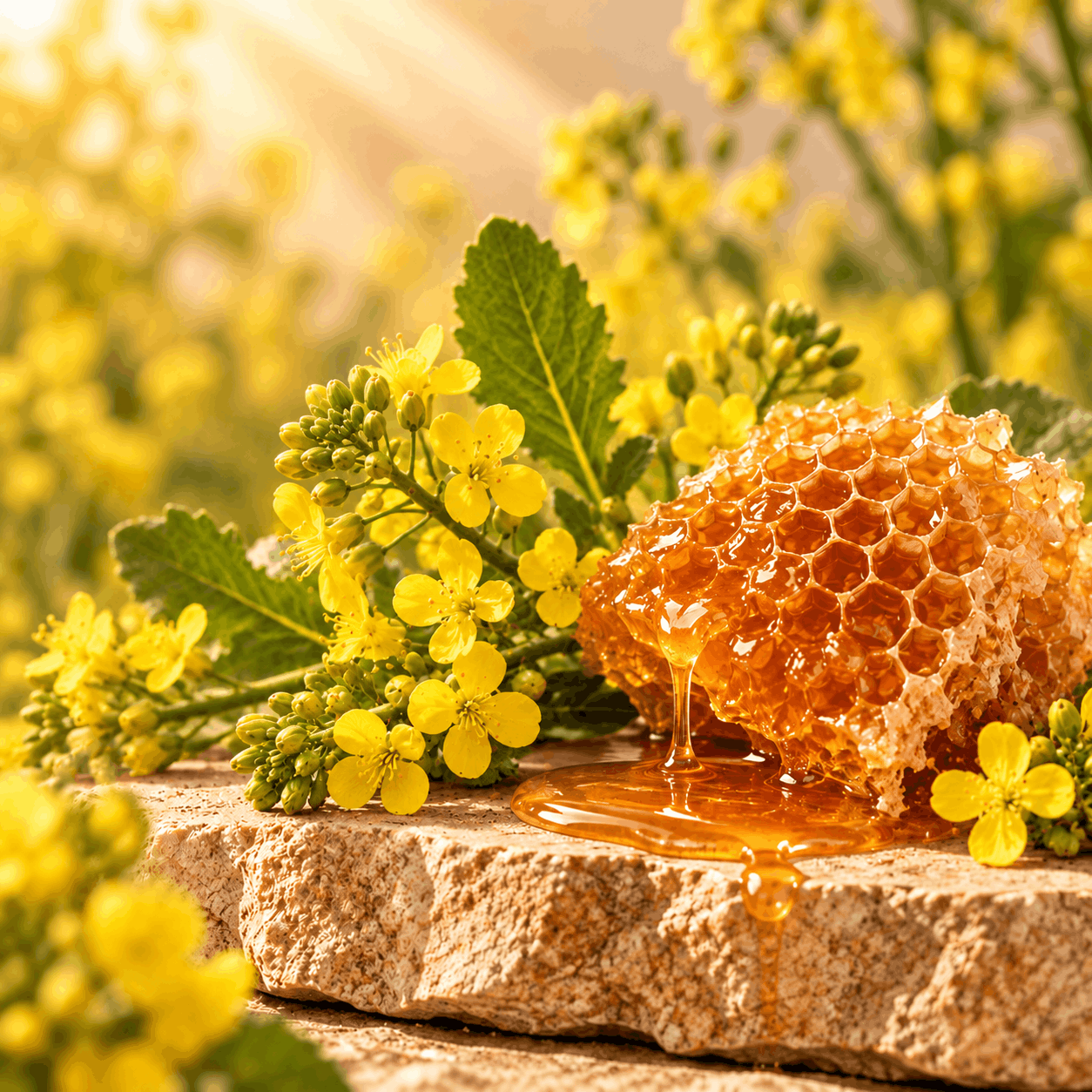 Faisalabad–Sahiwal Mustard Belt, Punjab source scene 4 connected with Mustard (Sarson) honey